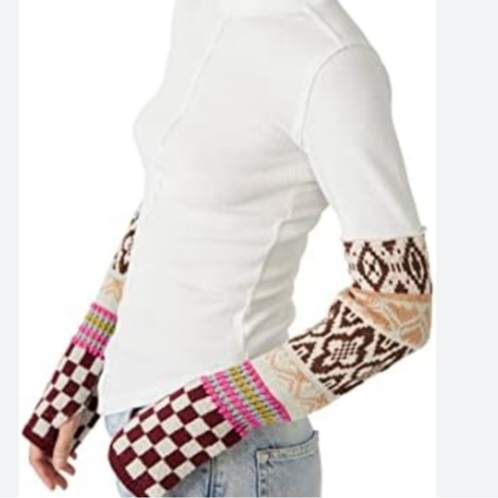 Free People Cream Textured Top - Picture 2 of 6